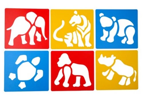 Anthony Peters Washable Stencils Endangered Animals Set Of 5 - Nail Gallerys