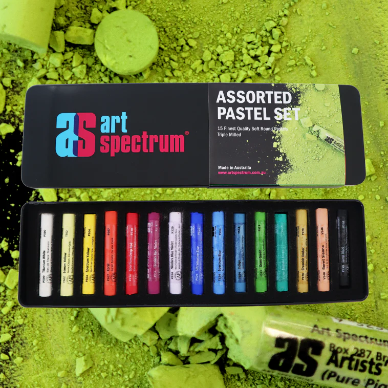 Art Spectrum Soft Pastels Assorted Colours Set Of 15 - Nail Gallerys
