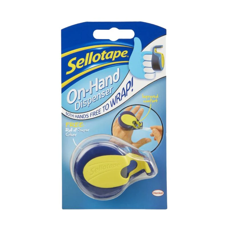 Sellotape On-hand Dispenser 18mm X 15m - Nail Gallerys