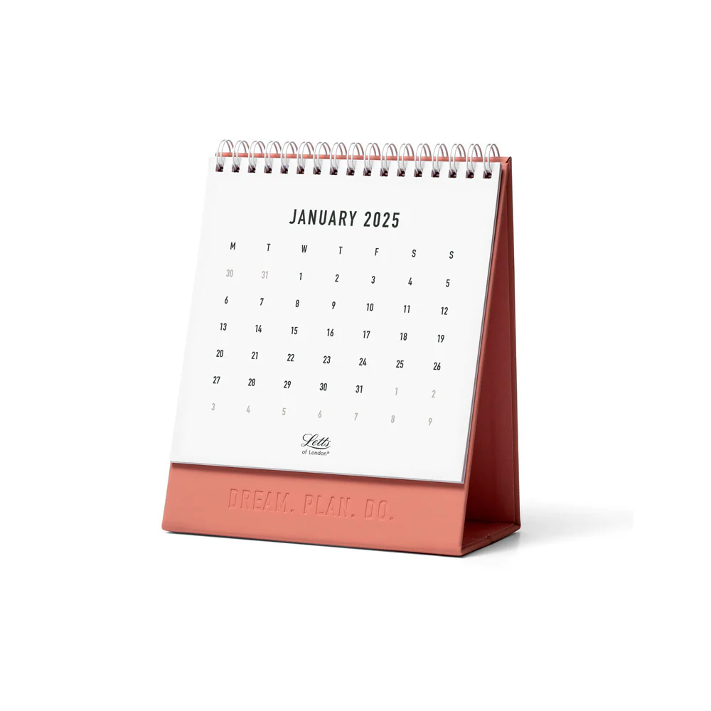 Letts of London 150x180mm Clay Conscious Desk Calendar - Nail Gallerys