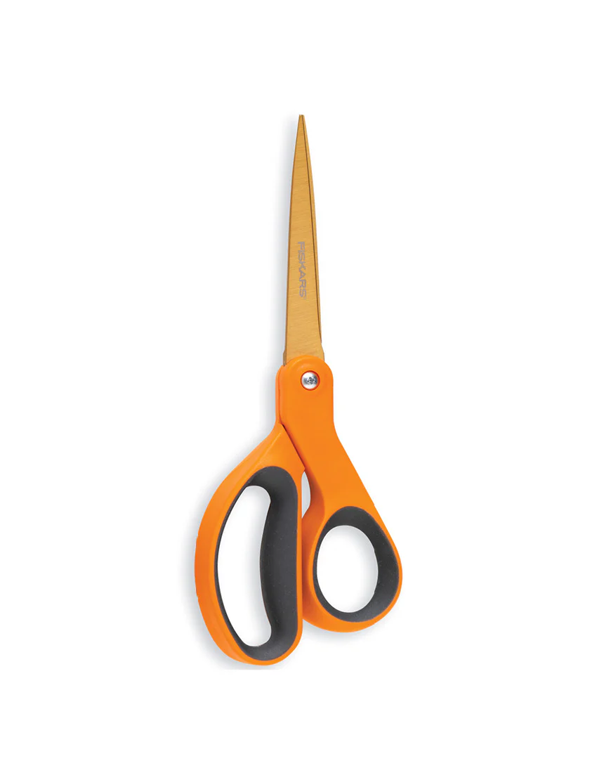 Fiskars 8 Inch Titanium + Soft Grip Scissors - Nail Gallerys