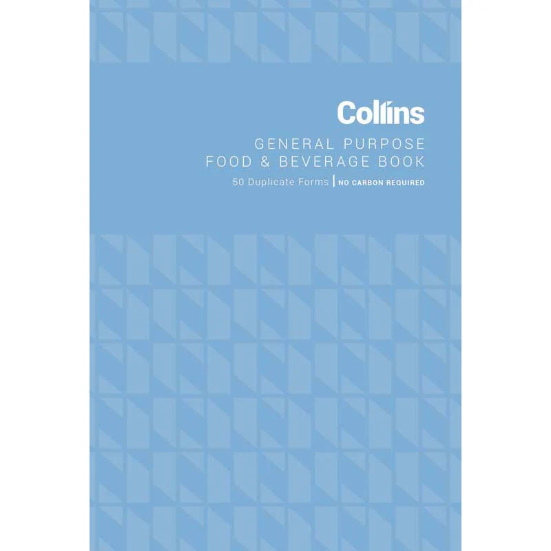 Collins General Purpose Food & Beverage Duplicate 50 Leaf No Carbon Required - Nail Gallerys