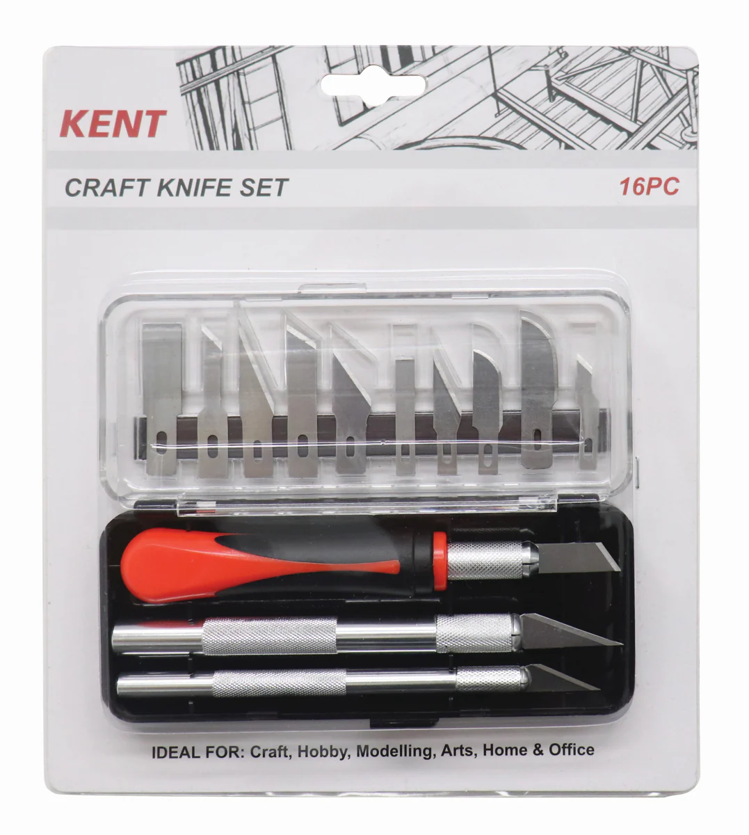 Kent Craft Knives Set of 16 Pieces - Nail Gallerys