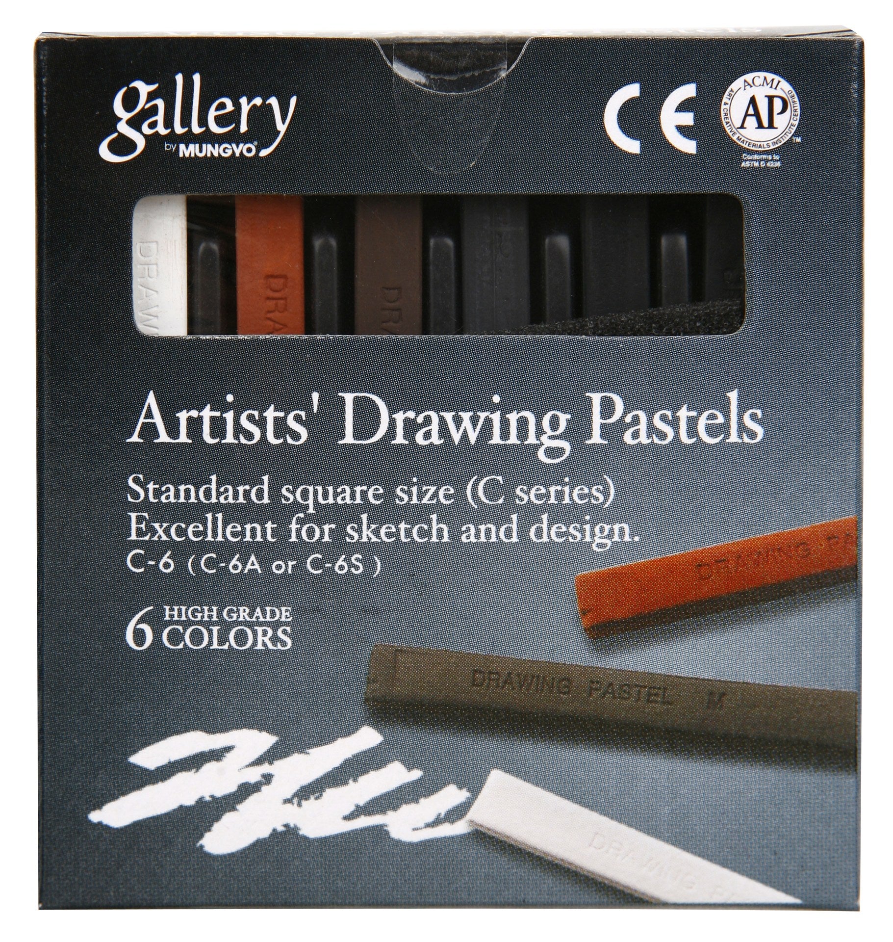 Mungyo Gallery Drawing Pastels Set of 6 - Nail Gallerys