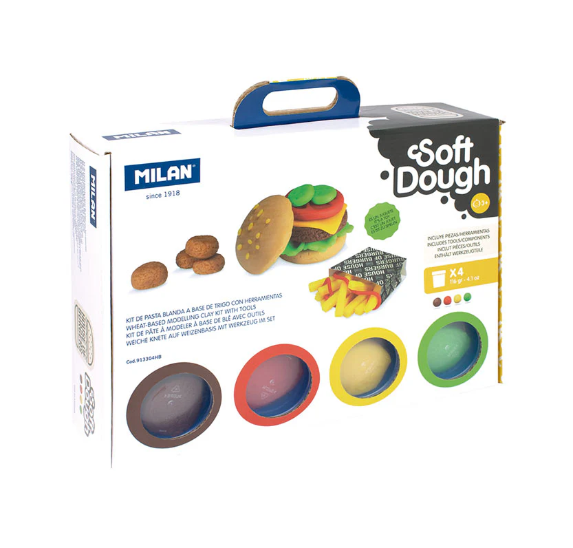 Milan House of Burgers Soft Dough Play Kit - Nail Gallerys