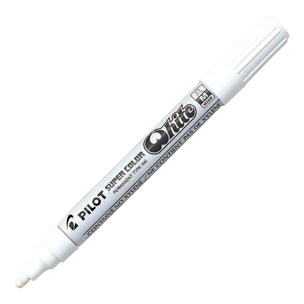 Pilot Super Colour Paint Marker Medium White - Nail Gallerys