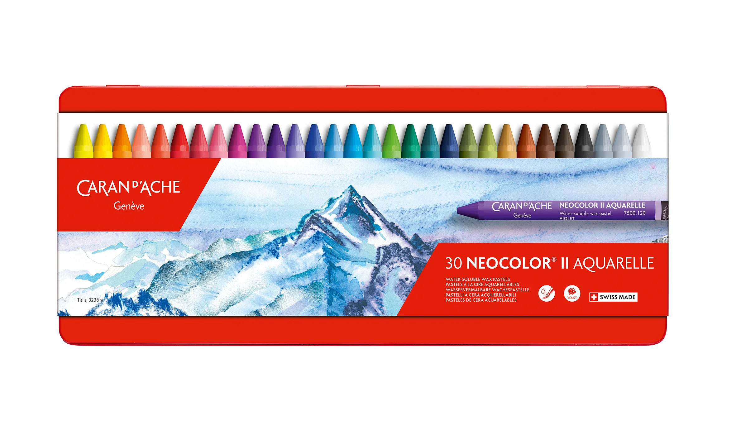 Caran D'ache Neocolor II Aquarelle Crayons Set of 30 - Nail Gallerys