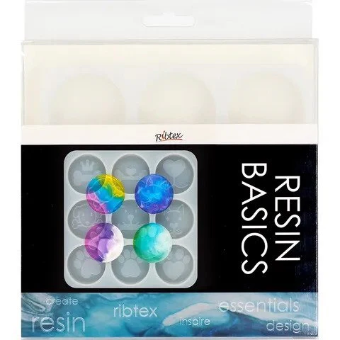 Ribtex UV Resin Mould Round Dog Tags - Nail Gallerys