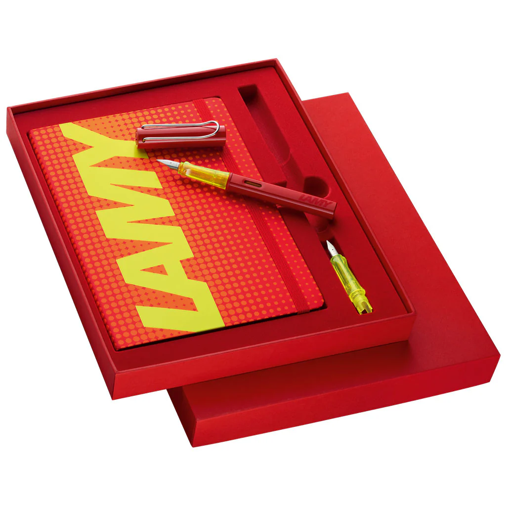 Lamy AL-Star Fp Glossy Red Notebook Set - Nail Gallerys