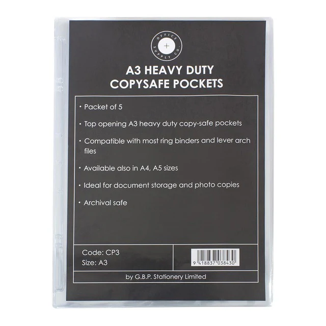 OSC Copysafe Pockets Heavy Duty - Pack Of 5 - Nail Gallerys