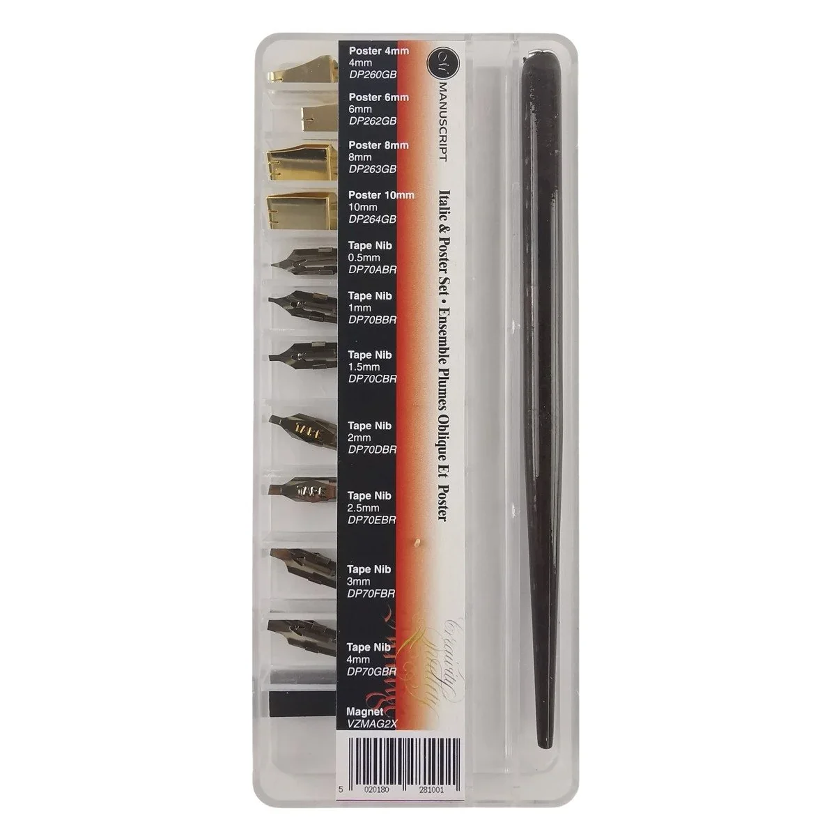 Manuscript Leonardt Dip Nib Italic & Poster Set - Nail Gallerys