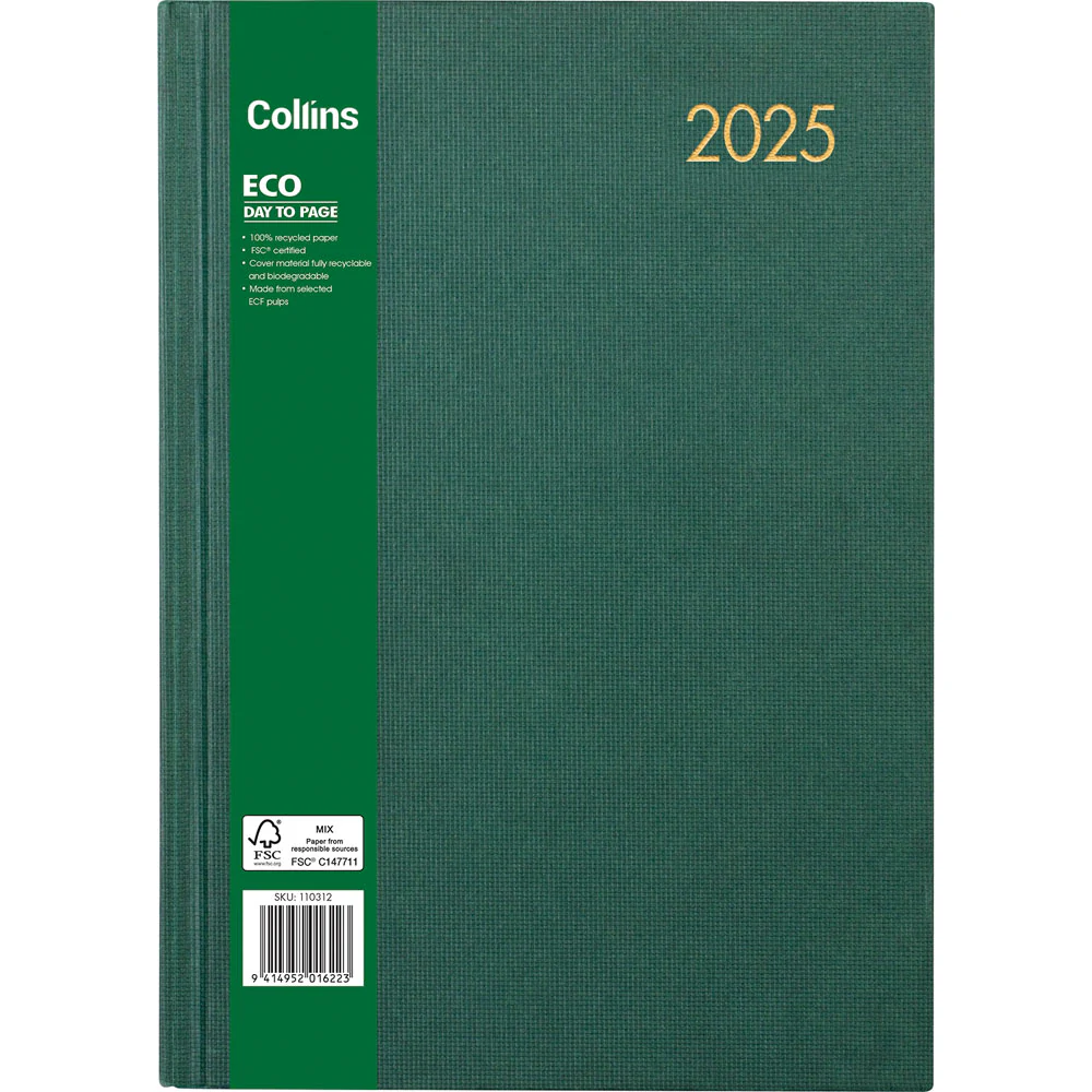 Collins Eco A41 Day Per Page Diary - Nail Gallerys