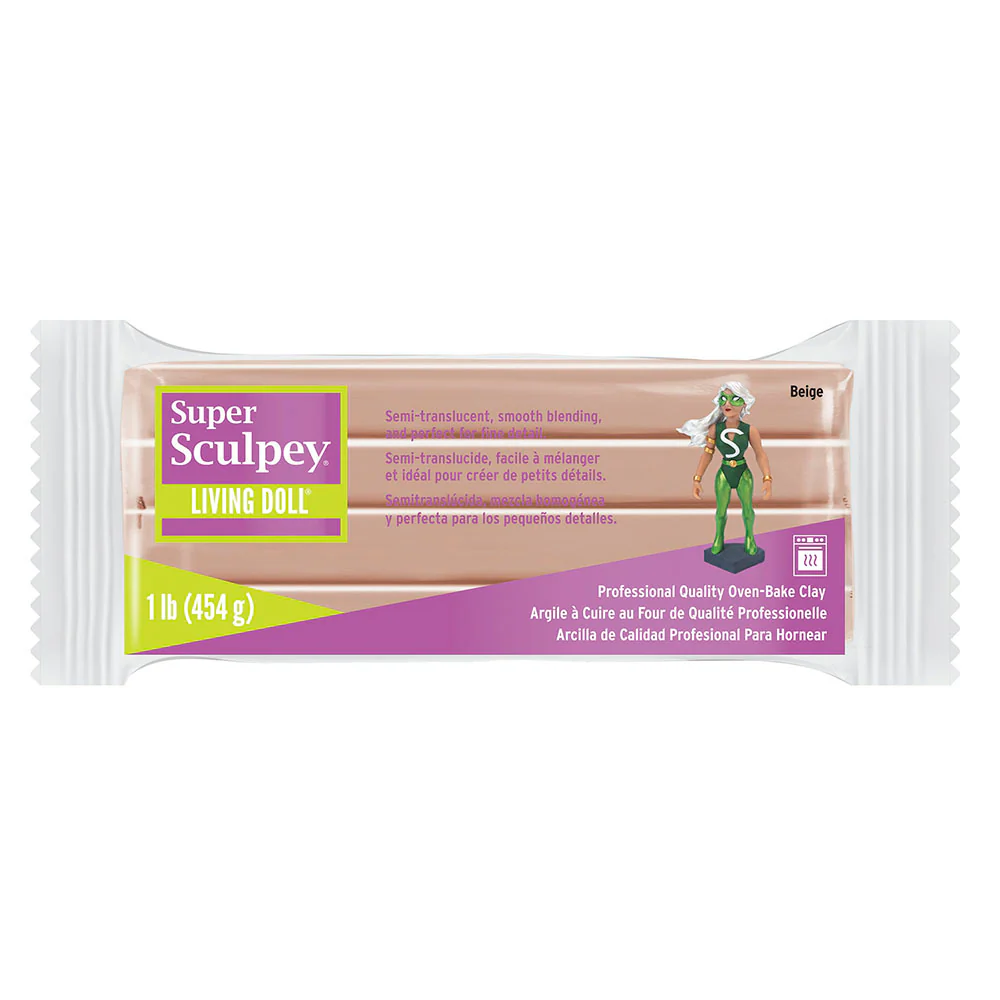 Sculpey Super Living Doll 454g Beige Oven Bake Clay - Nail Gallerys