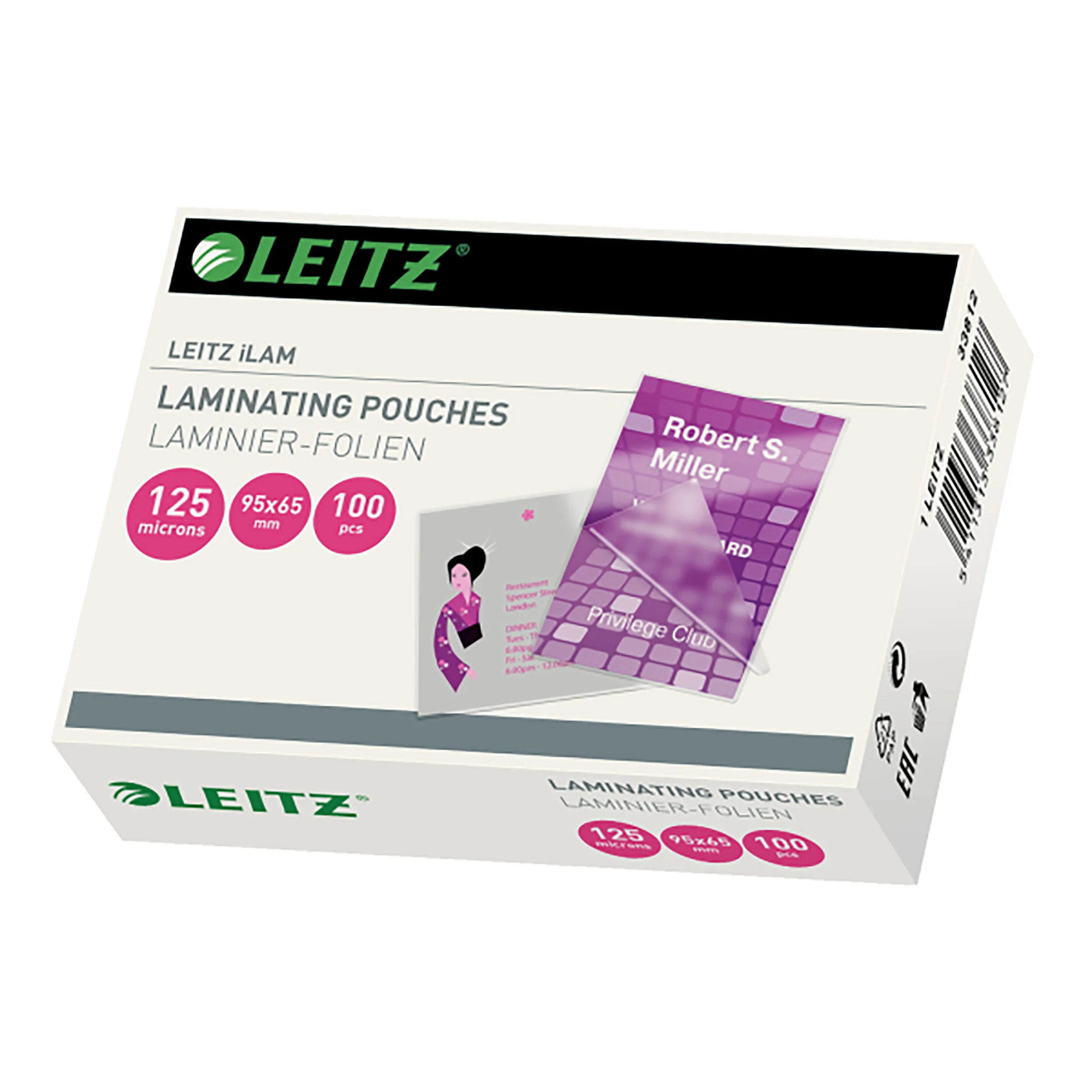 Leitz Laminating Pouch 125 Micron Pack Of 100 - Nail Gallerys