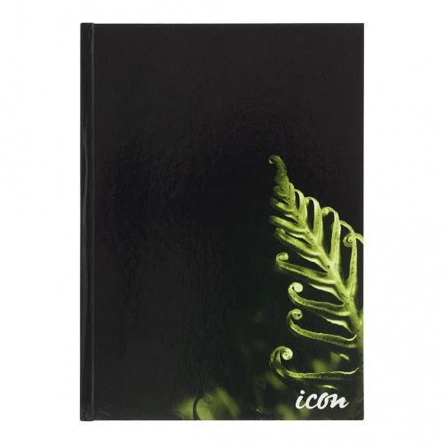 Icon Casebound Hard Cover Notebook Black 200 Pg - Pack Of 3 - Nail Gallerys