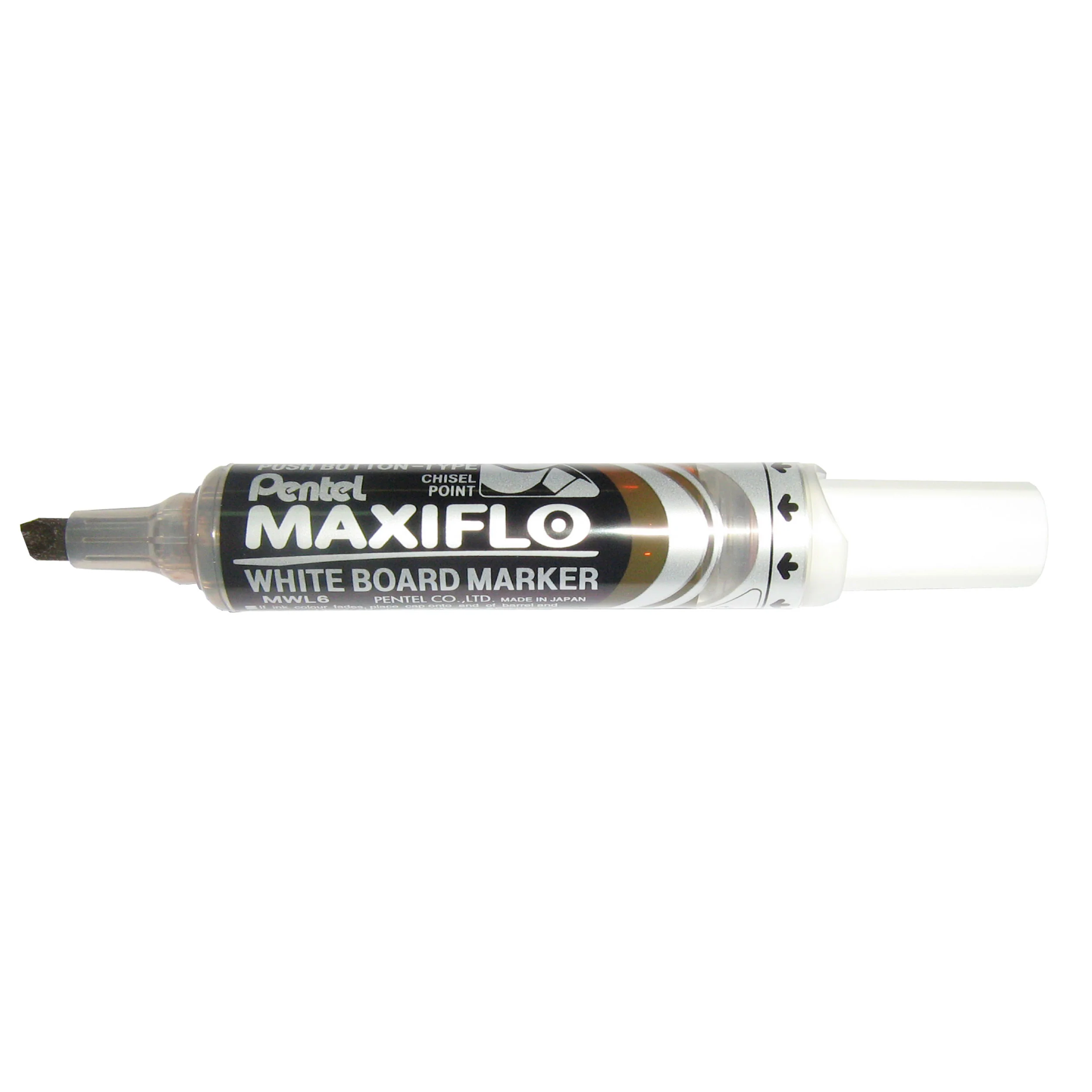 Pentel Maxiflo Whiteboard Marker MWL6 Chisel 3.0-7.0mm - Nail Gallerys