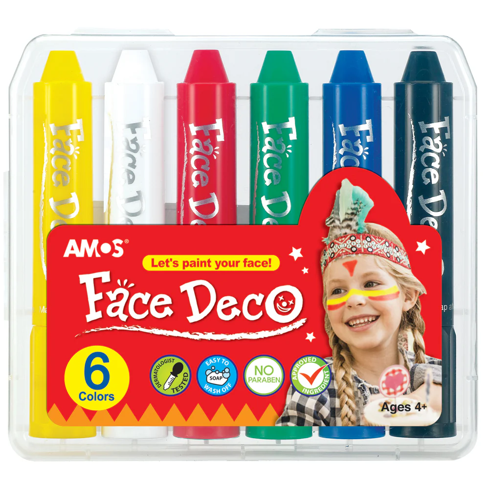 Amos Face Deco Facepaints Set of 6 - Nail Gallerys