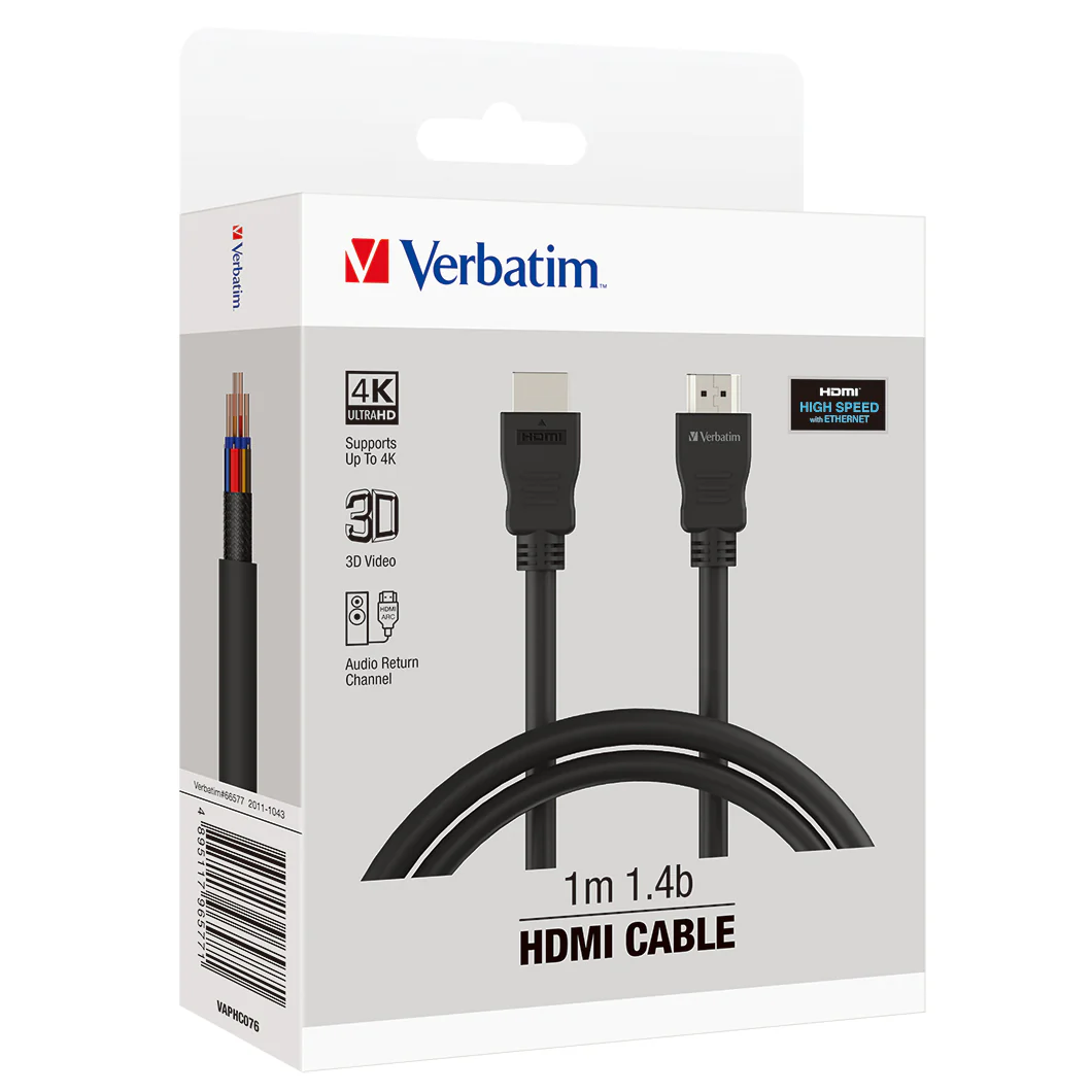 Verbatim Essentials Hdmi Cable 1m Black - Nail Gallerys