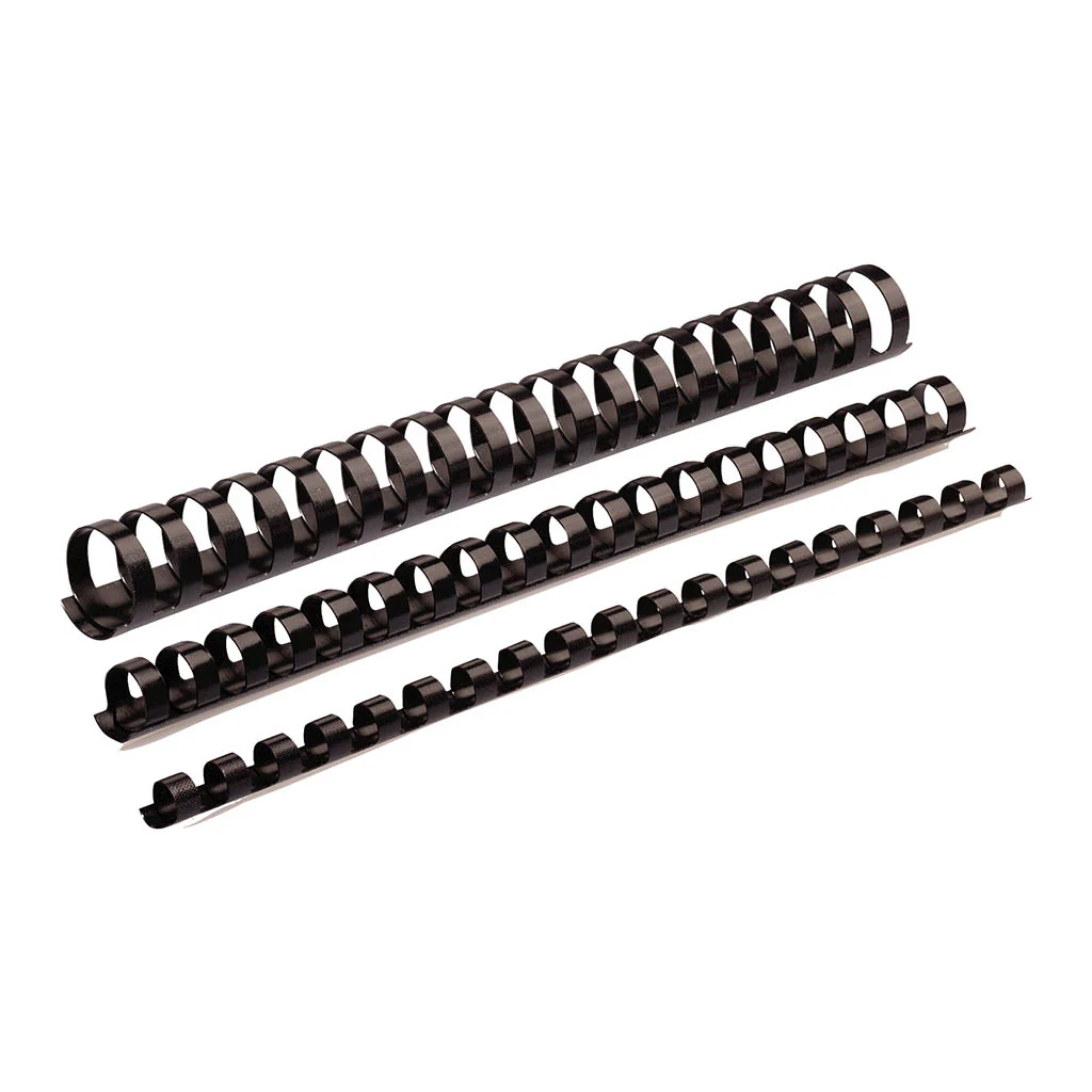 Fellowes Plastic Black Binding Coils Pack of 100 - Nail Gallerys