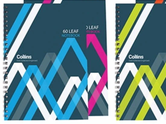 Collins Notebook Wiro Polyprop A5 60 Leaf Side Opening - Nail Gallerys