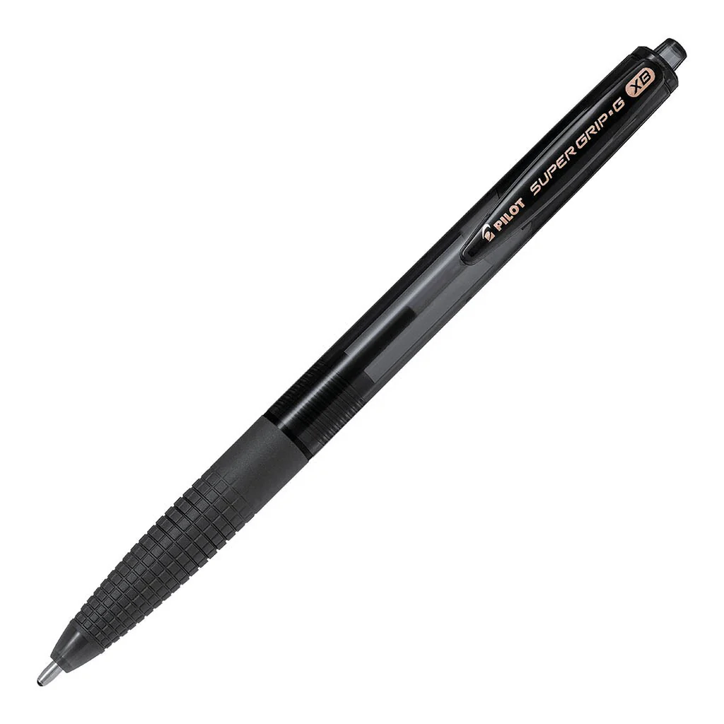 Pilot Super Grip G Retractable Ballpoint Extra Broad Pens - Nail Gallerys