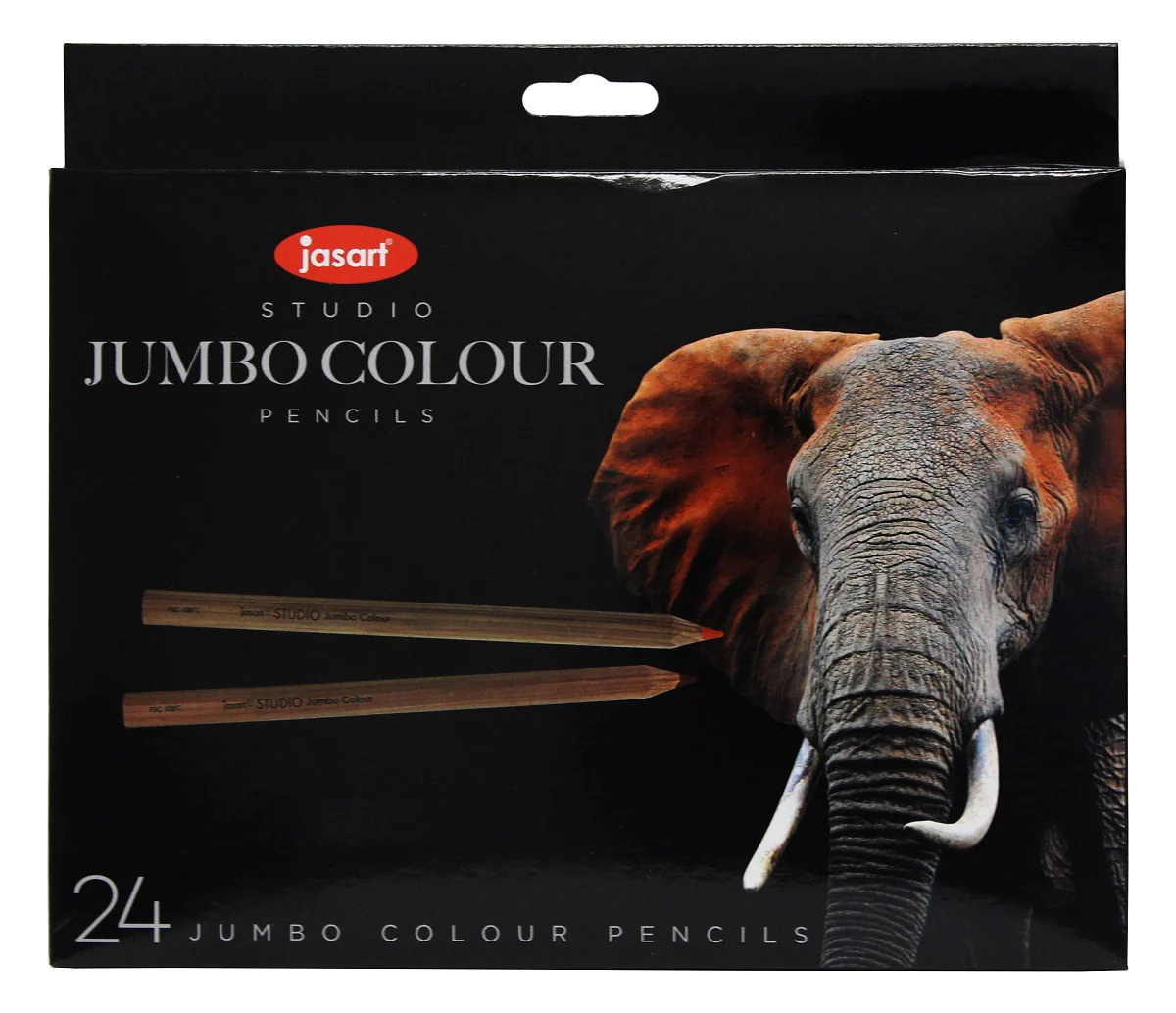 Jasart Studio Jumbo Colour Pencils Pack of 24 - Nail Gallerys
