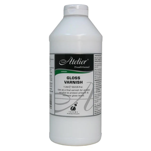 Atelier Gloss Medium & Varnish 1 Litre - Nail Gallerys