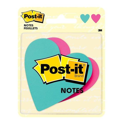 Post-it Notes 7350-hrt Die Cut Heart Size 73.6mm X 71.1mm 150 Pack 2 Pads - Nail Gallerys