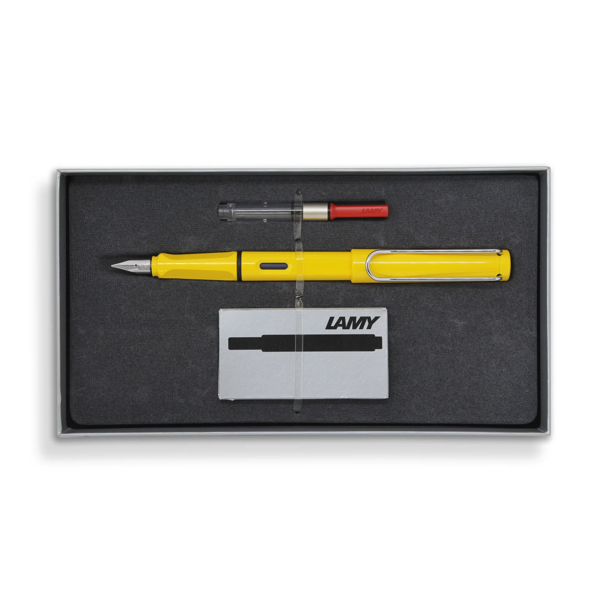 Lamy E191 Yellow Fountain Pen Gift Set - Nail Gallerys