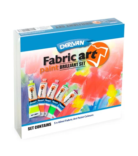 Derivan Fabric Art Paint Brilliant Set - Nail Gallerys