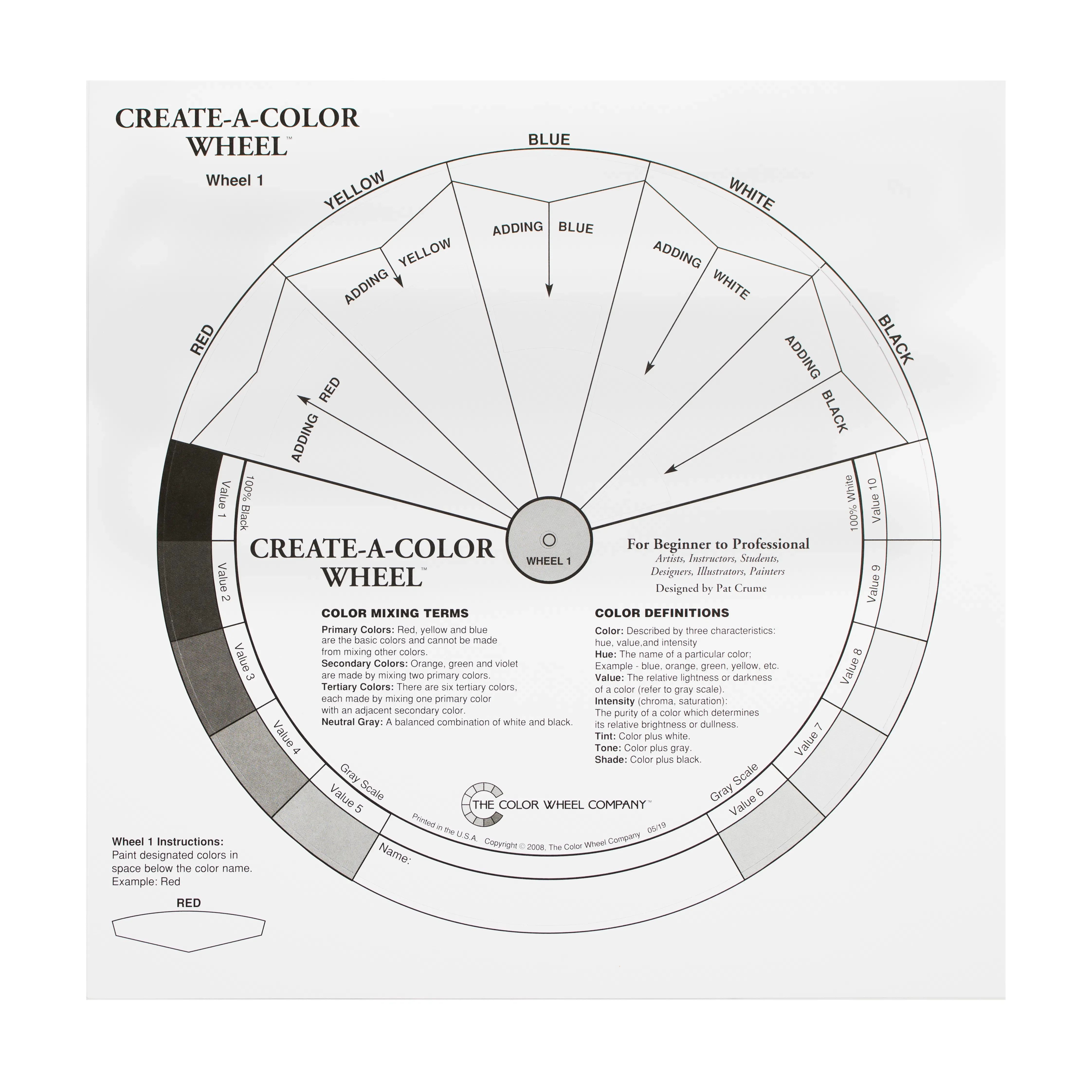 The Color Wheel Company Create-a-Colour Wheel - Nail Gallerys
