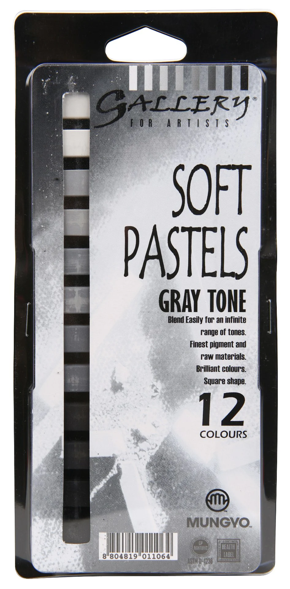 Mungyo Gallery Greytone Pastels Blister Set Of 12 - Nail Gallerys