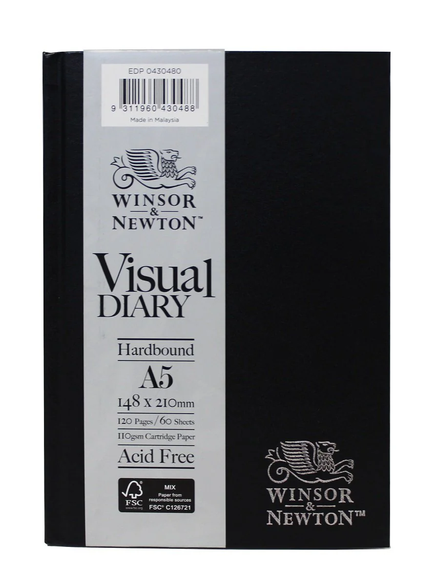 Winsor & Newton Hardbound 110gsm 60 Sheet Visual Diaries - Nail Gallerys