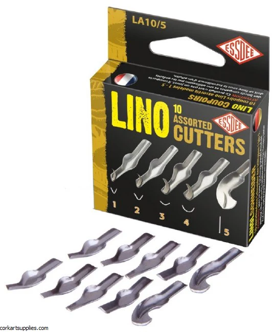 Essdee Lino Cutters Assorted Styles 1-5 Pack of 10 - Nail Gallerys