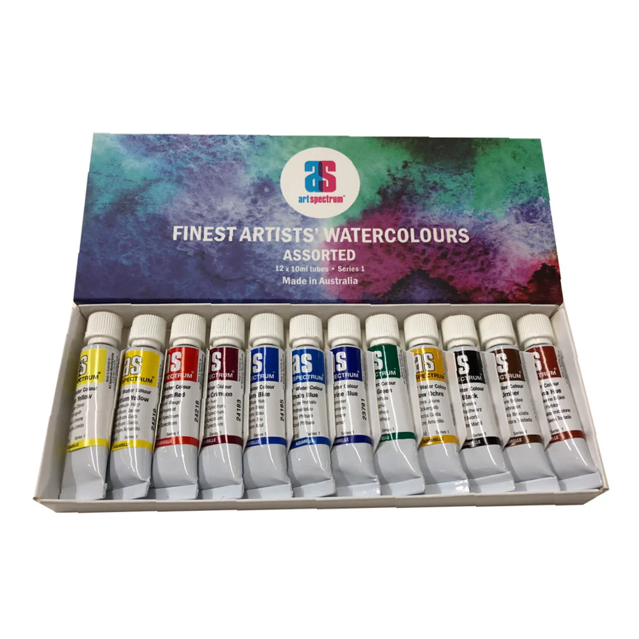 Art Spectrum Watercolour Assorted Paint Set Of 12x10ml - Nail Gallerys