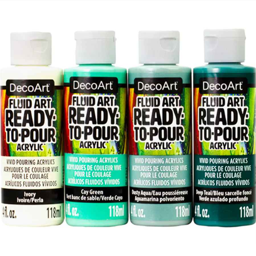 Decoart Fluidart Soothing Nature Paint Pouring Kit - Nail Gallerys