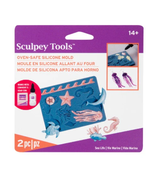 Sculpey Silicone Bakeable Mold - Sea Life - Nail Gallerys
