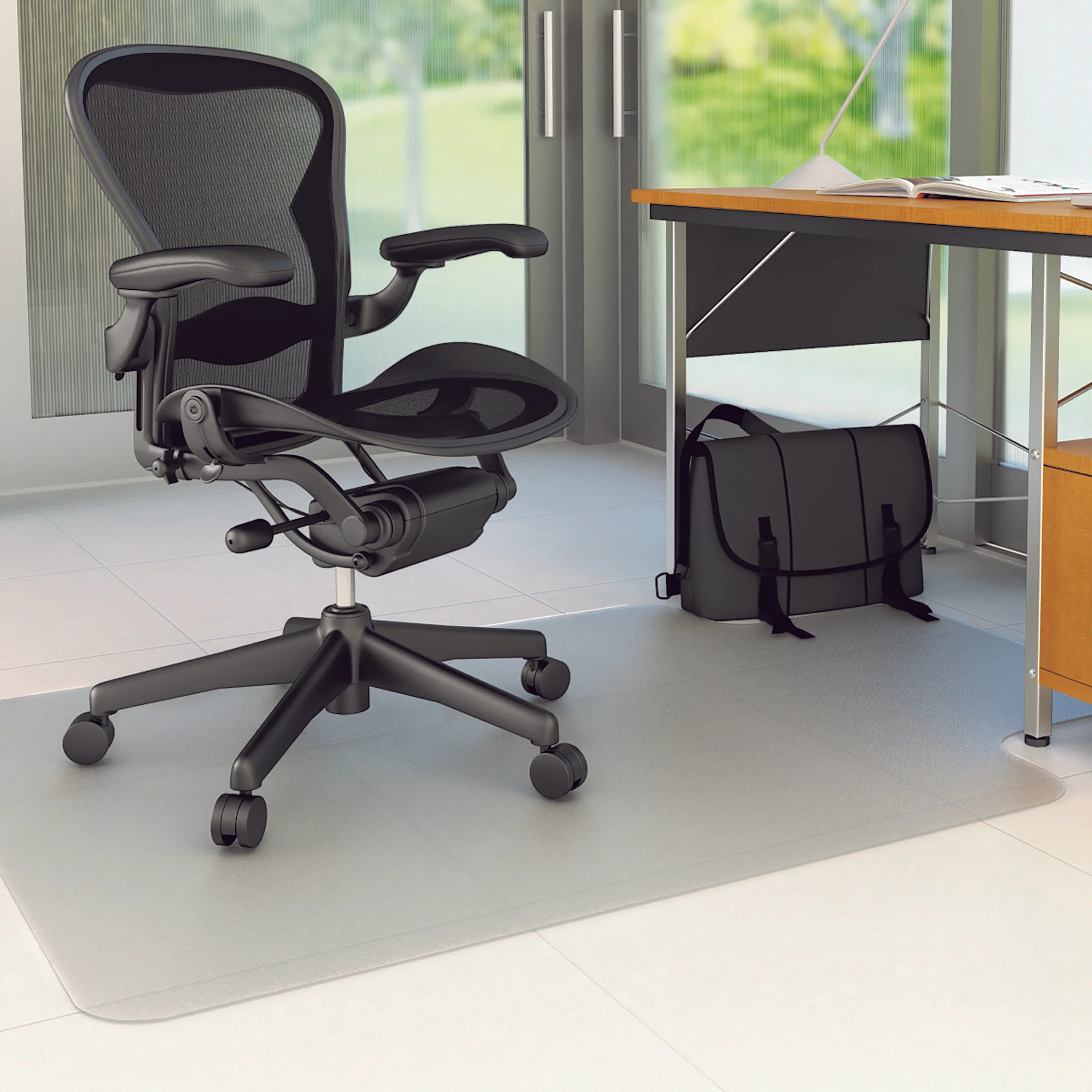 Marbig Chairmat Economat Pvc Hard Floor Keyhole Shape - Nail Gallerys