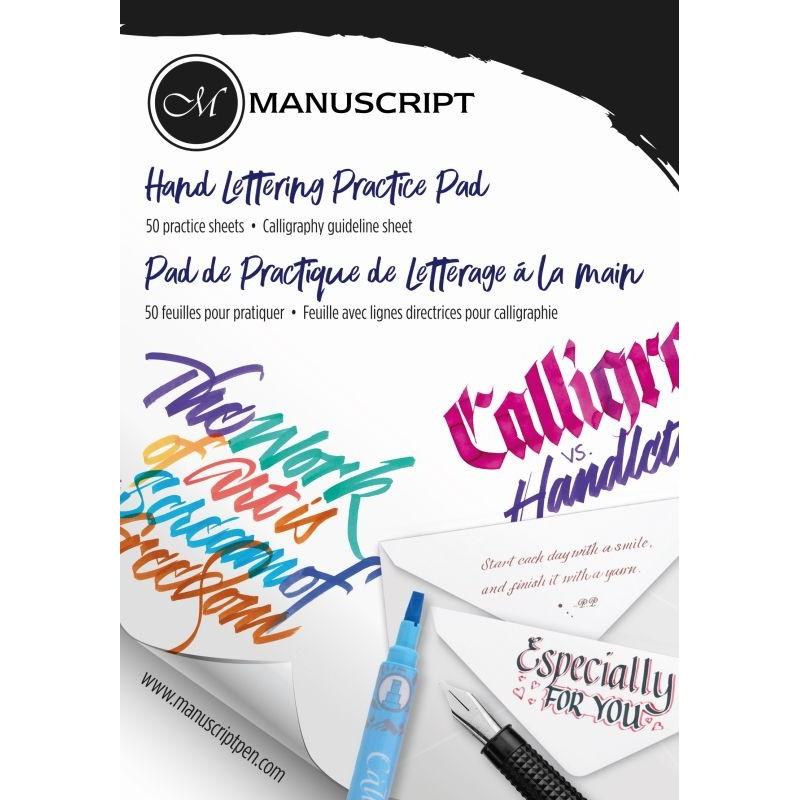 Manuscript Hand Lettering Practice Pad - Nail Gallerys
