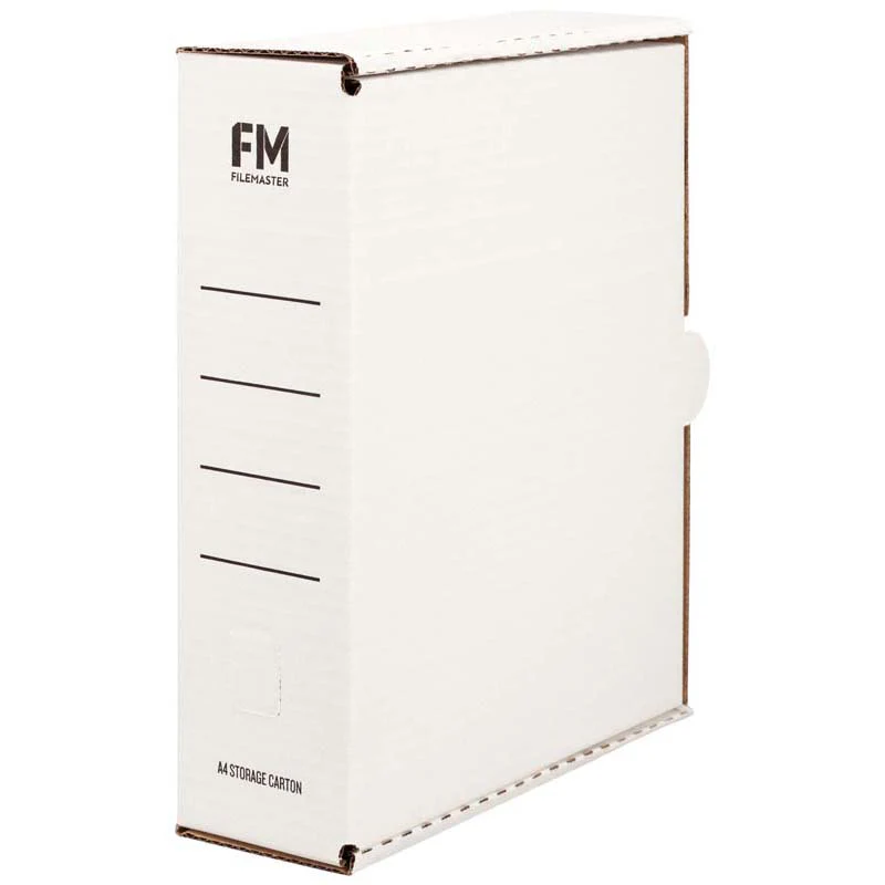 FM Storage Carton White Cardboard - Nail Gallerys