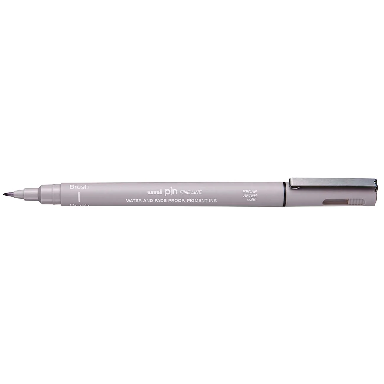 Uni Pin Permanent Light Grey Brush Fineliner - Nail Gallerys