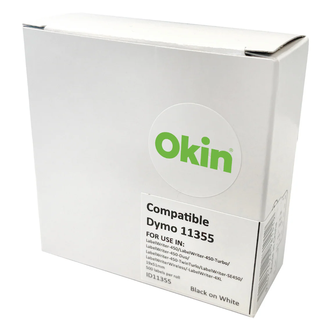 Okin Compatible Dymo LW Labels 51x19mm 500 Roll - Nail Gallerys