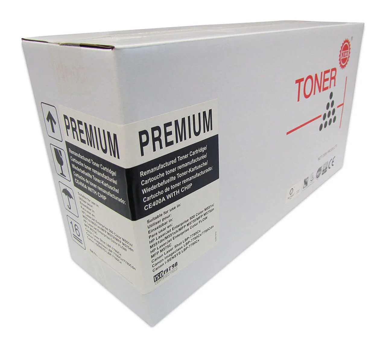 Icon Compatible Hp Ce400a Black Toner Cartridge (507a) - Nail Gallerys