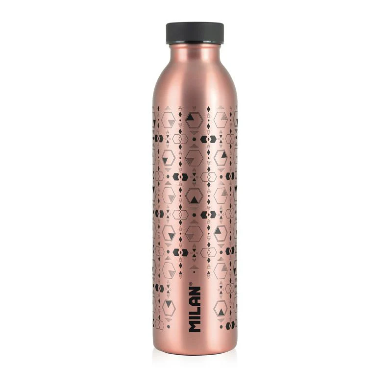 Milan 590ml Copper Series Black Stainless Steel Isothermal Bottle - Nail Gallerys
