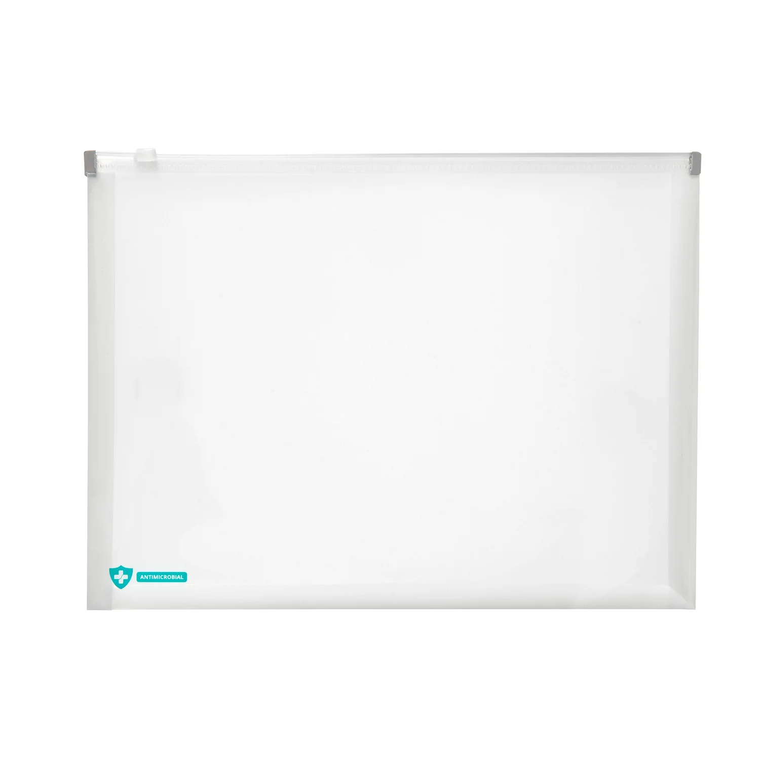 Marbig Professional With Zip Antimicrobial PP A4 Clear Document Wallets Pack Of 10 - Nail Gallerys