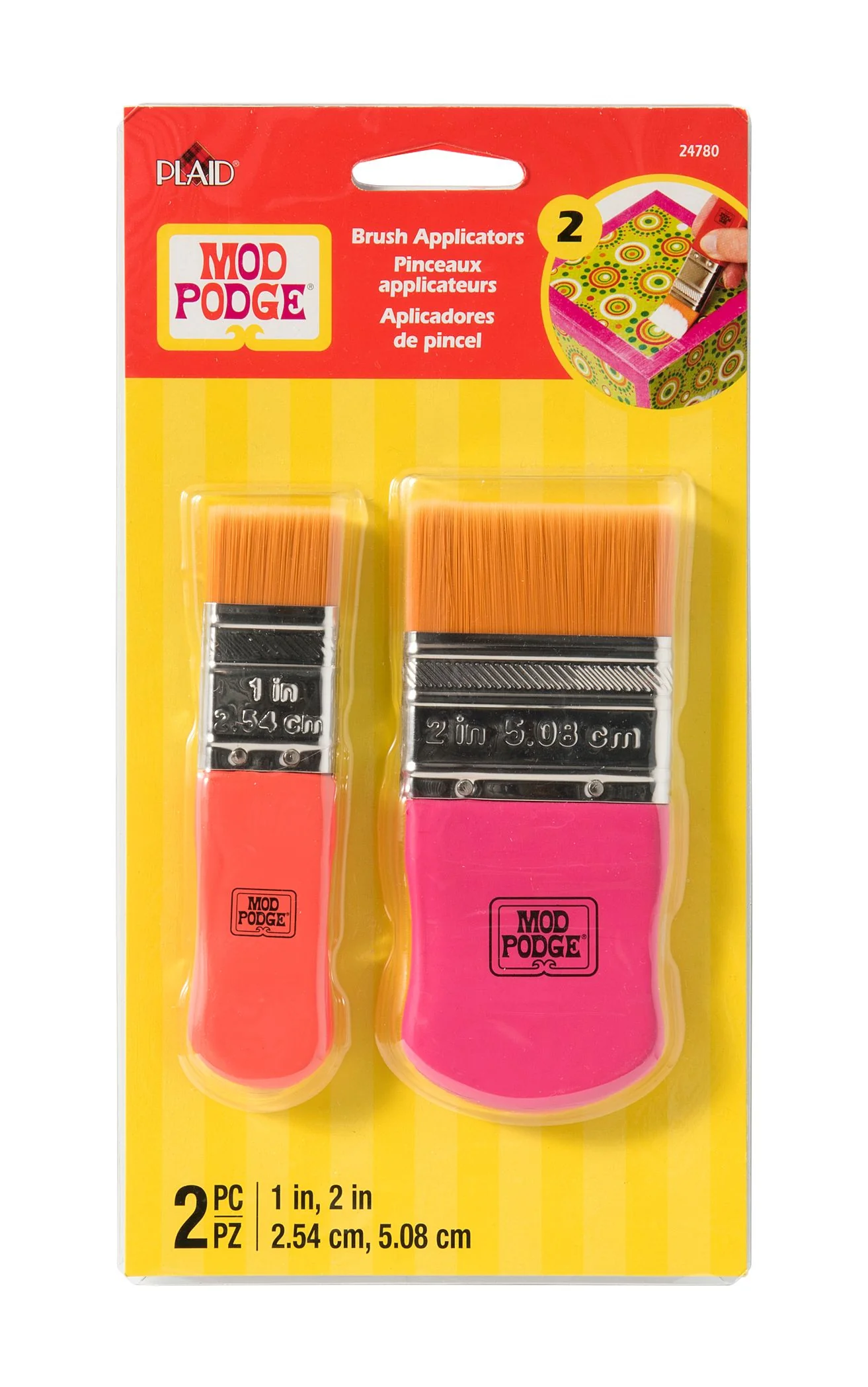 Mod Podge Applicator Brushes Set Of 2 - Nail Gallerys