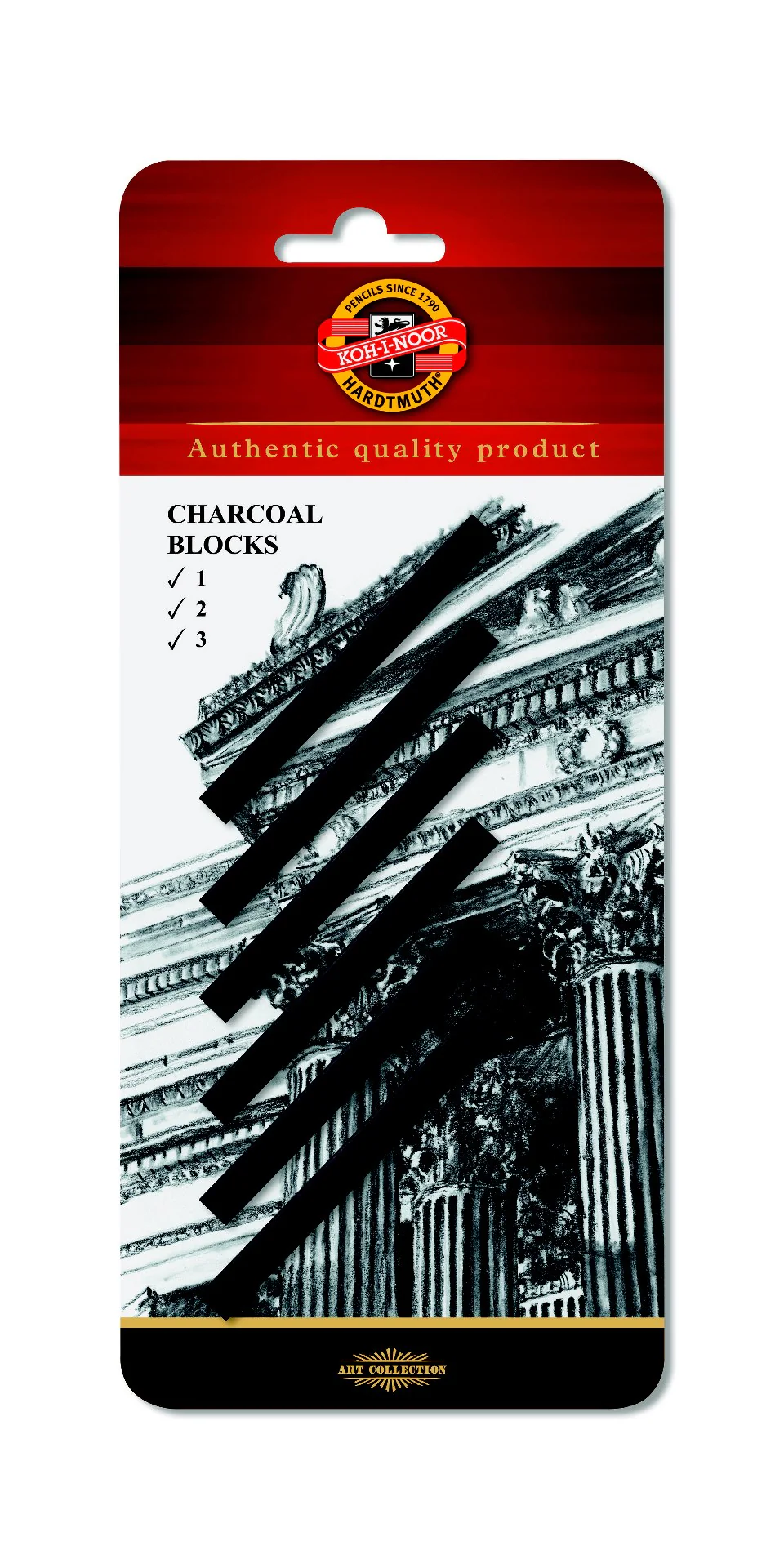 Koh-I-Noor Set Of Charcoal Blocks - Pack Of 6 - Nail Gallerys