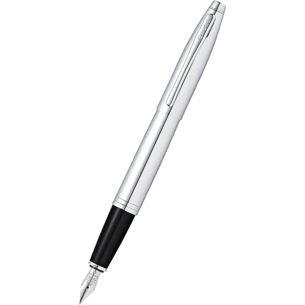 Cross Calais Polished Chrome Fine Nib Fountain Pen - Nail Gallerys