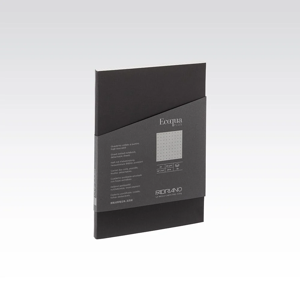 Fabriano Ecoqua Plus Glued 90gsm Dots A5 Notebooks - Nail Gallerys