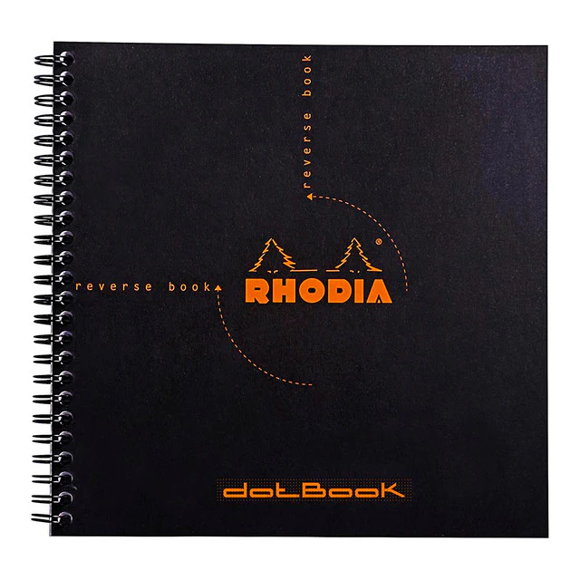Rhodia Reverse Book Spiral 210x210mm Dotted - Nail Gallerys